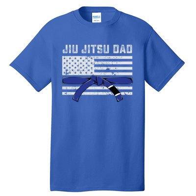 Jiu Jitsu Dad Blue Belt Police Lives Matter Thin Blue Line Great Gift Tall T-Shirt