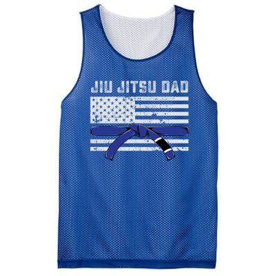 Jiu Jitsu Dad Blue Belt Police Lives Matter Thin Blue Line Great Gift Mesh Reversible Basketball Jersey Tank