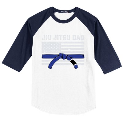 Jiu Jitsu Dad Blue Belt Police Lives Matter Thin Blue Line Great Gift Baseball Sleeve Shirt