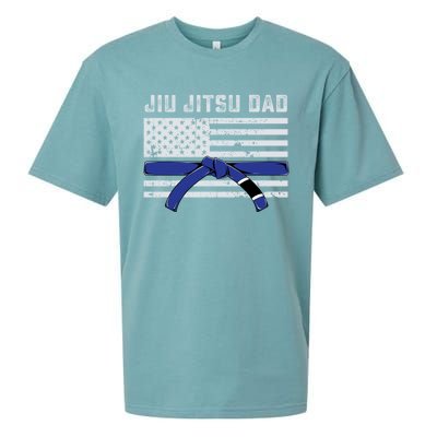 Jiu Jitsu Dad Blue Belt Police Lives Matter Thin Blue Line Great Gift Sueded Cloud Jersey T-Shirt