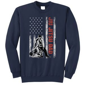 Jiu Jitsu Dad American Flag Fathers Day 4th Of July Gift Sweatshirt