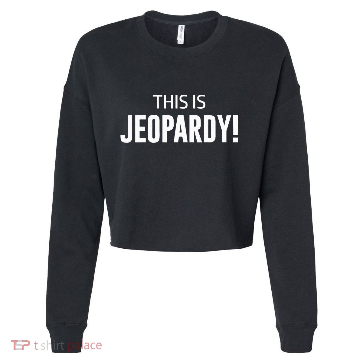 Jeopardy Cropped Pullover Crew