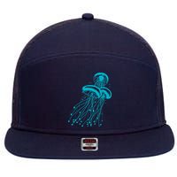 Jellyfish 7 Panel Mesh Trucker Snapback Hat