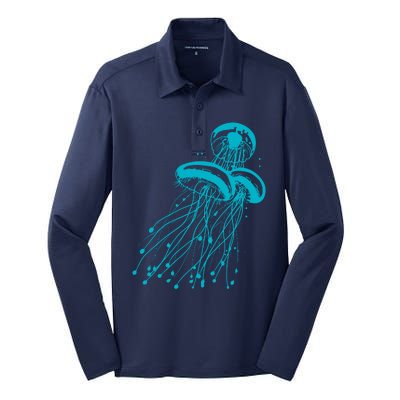 Jellyfish Silk Touch Performance Long Sleeve Polo