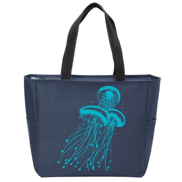 Jellyfish Zip Tote Bag