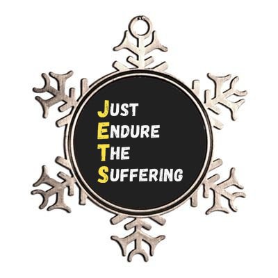 Jets Just Endure The Suffering Metallic Star Ornament