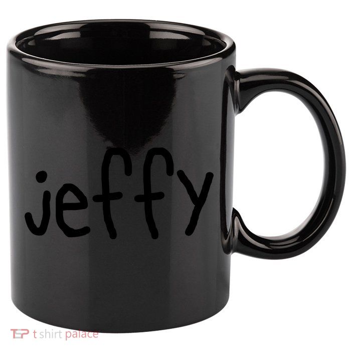 Jeffy 11oz C Handle Ceramic Mug