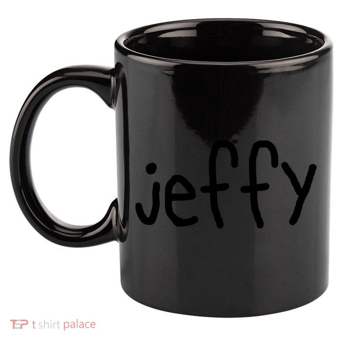 Jeffy 11oz C Handle Ceramic Mug