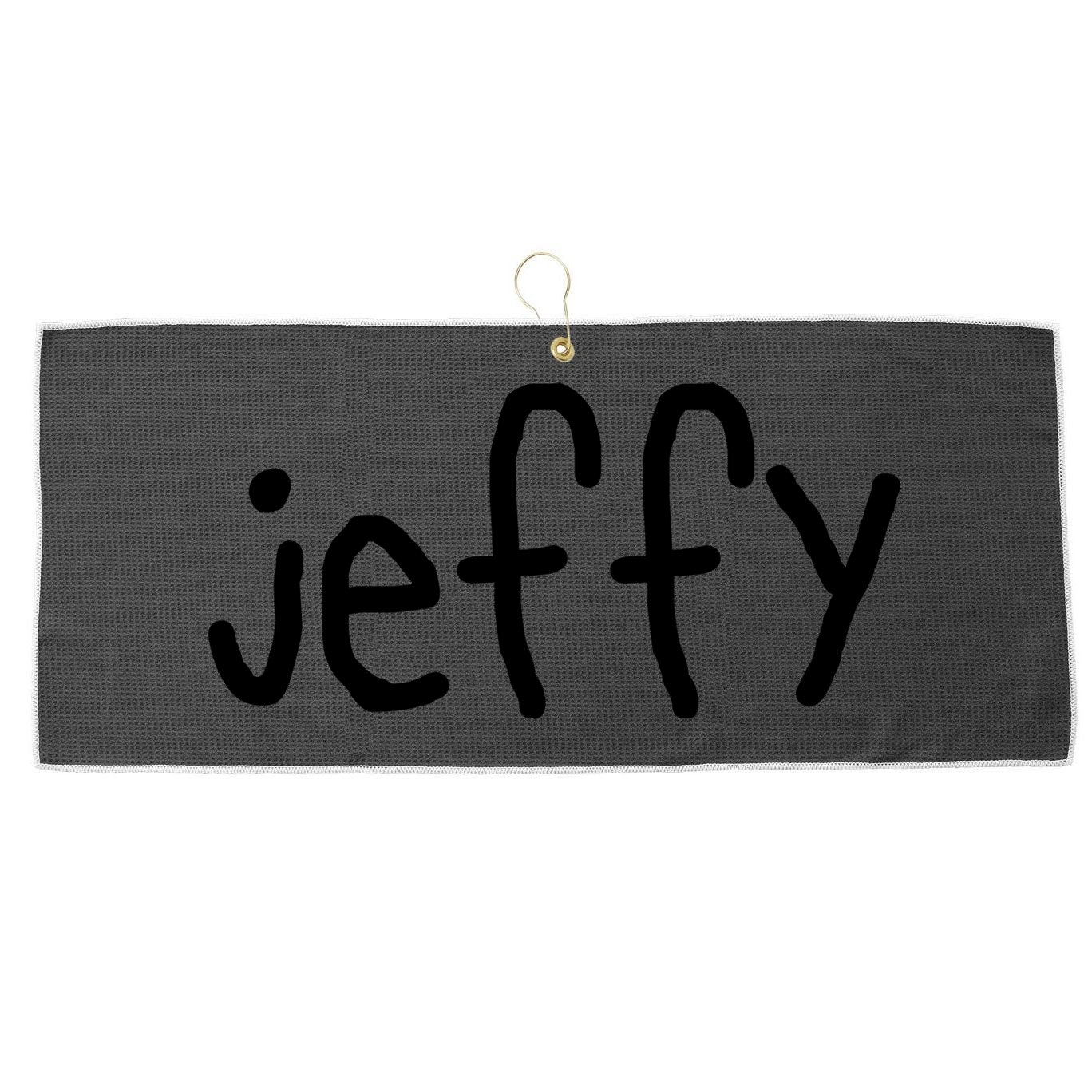 Jeffy Large Microfiber Waffle Golf Towel