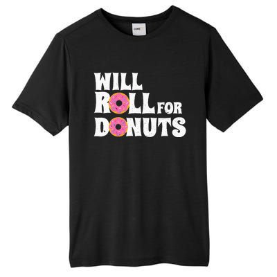 Jiu Jitsu Funny Will Roll For Donuts BJJ Tall Fusion ChromaSoft Performance T-Shirt