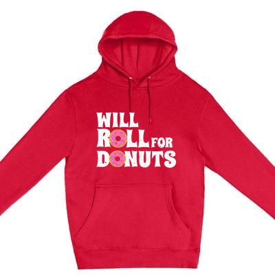 Jiu Jitsu Funny Will Roll For Donuts BJJ Premium Pullover Hoodie