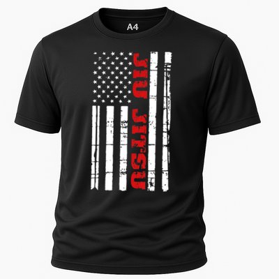 Jiu Jitsu Flag TShirt American Jiu Jitsu Shirt BJJ Performance Shirt