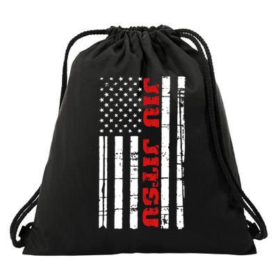 Jiu Jitsu Flag TShirt American Jiu Jitsu Shirt BJJ Drawstring Bag