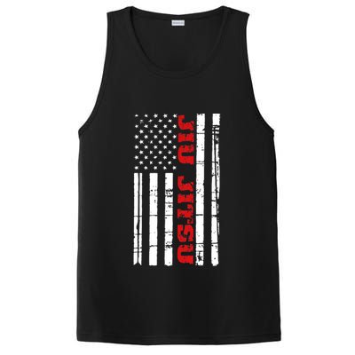 Jiu Jitsu Flag TShirt American Jiu Jitsu Shirt BJJ PosiCharge Competitor Tank