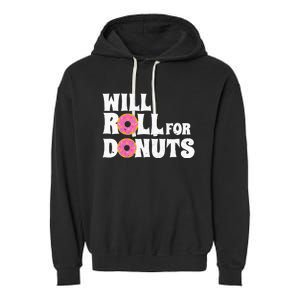 Jiu Jitsu Funny Will Roll For Donuts BJJ Garment-Dyed Fleece Hoodie