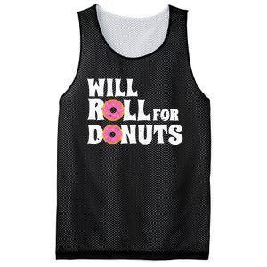 Jiu Jitsu Funny Will Roll For Donuts BJJ Mesh Reversible Basketball Jersey Tank