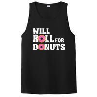 Jiu Jitsu Funny Will Roll For Donuts BJJ PosiCharge Competitor Tank