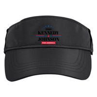 Jfk John F Kennedy Johnson Campaign Funny Gift Adult Drive Performance Visor