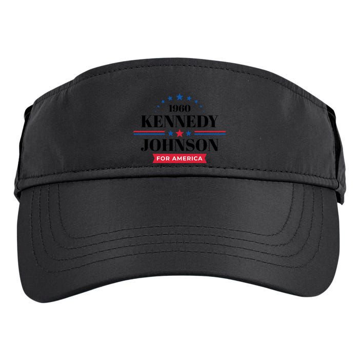 Jfk John F Kennedy Johnson Campaign Funny Gift Adult Drive Performance Visor