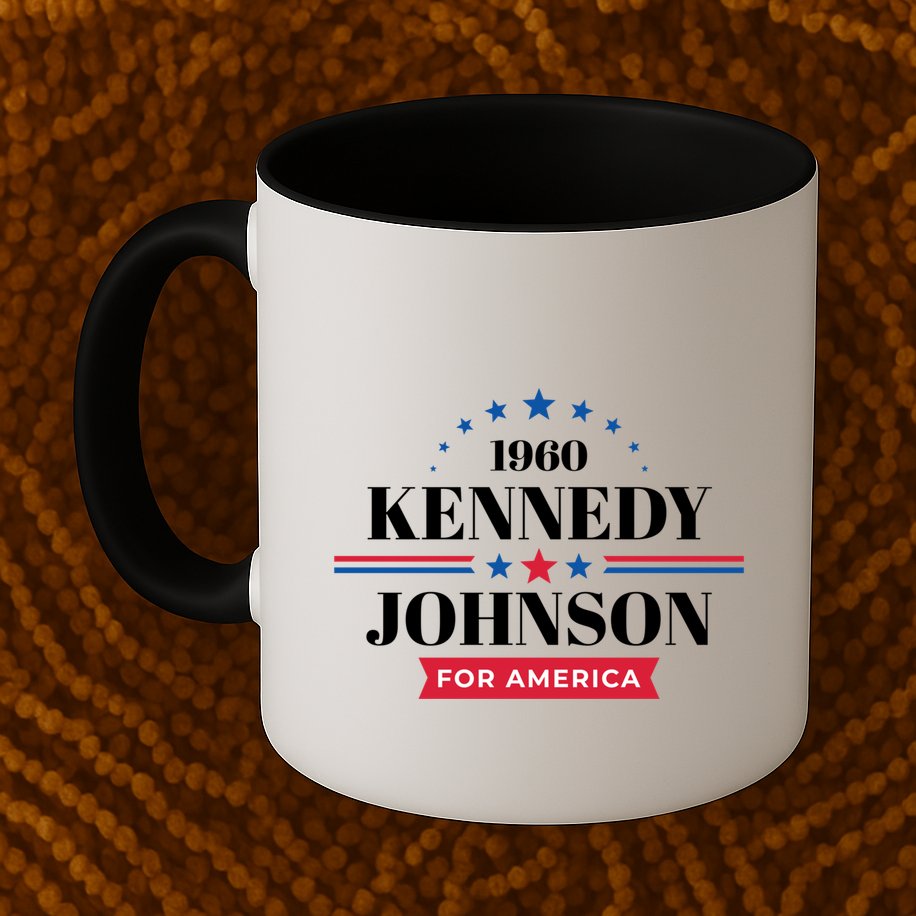 Jfk John F Kennedy Johnson Campaign Funny Gift Mug