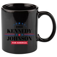 Jfk John F Kennedy Johnson Campaign Funny Gift 11oz C Handle Ceramic Mug