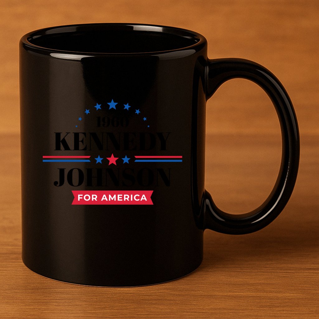 Jfk John F Kennedy Johnson Campaign Funny Gift 11oz C Handle Ceramic Mug