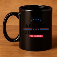 Jfk John F Kennedy Johnson Campaign Funny Gift 11oz C Handle Ceramic Mug