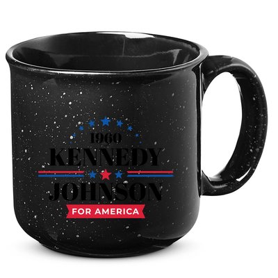 Jfk John F Kennedy Johnson Campaign Funny Gift 15oz Campfire Ceramic Mug