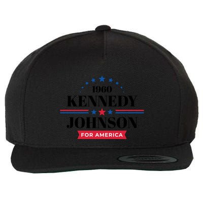 Jfk John F Kennedy Johnson Campaign Funny Gift Wool Snapback Cap