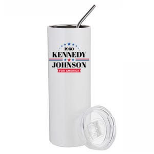 Jfk John F Kennedy Johnson Campaign Funny Gift Stainless Steel Tumbler