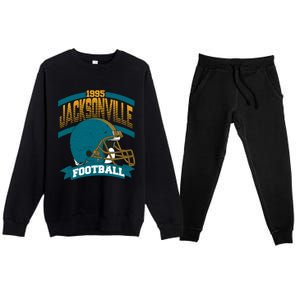 Jacksonville Jaguar Football Team Supporter Premium Crewneck Sweatsuit Set