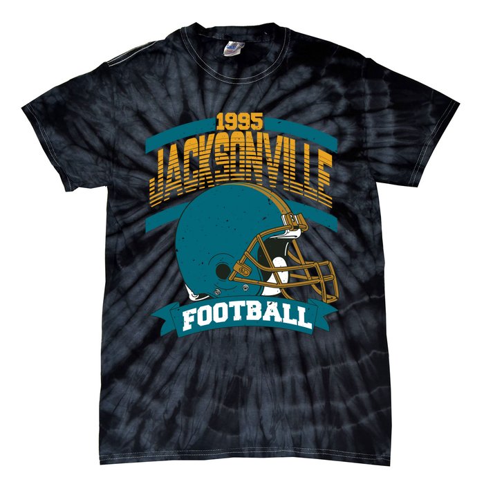 Jacksonville Jaguar Football Team Supporter Tie-Dye T-Shirt