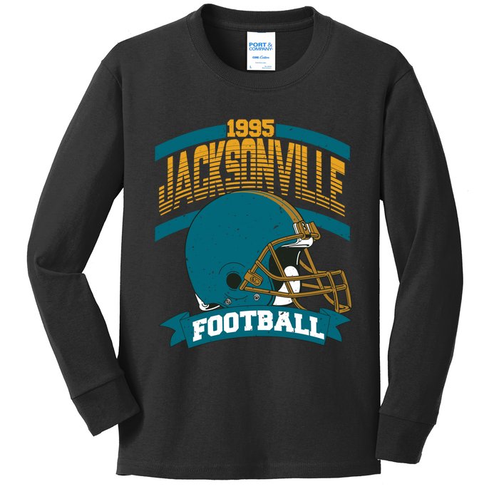 Jacksonville Jaguar Football Team Supporter Kids Long Sleeve Shirt