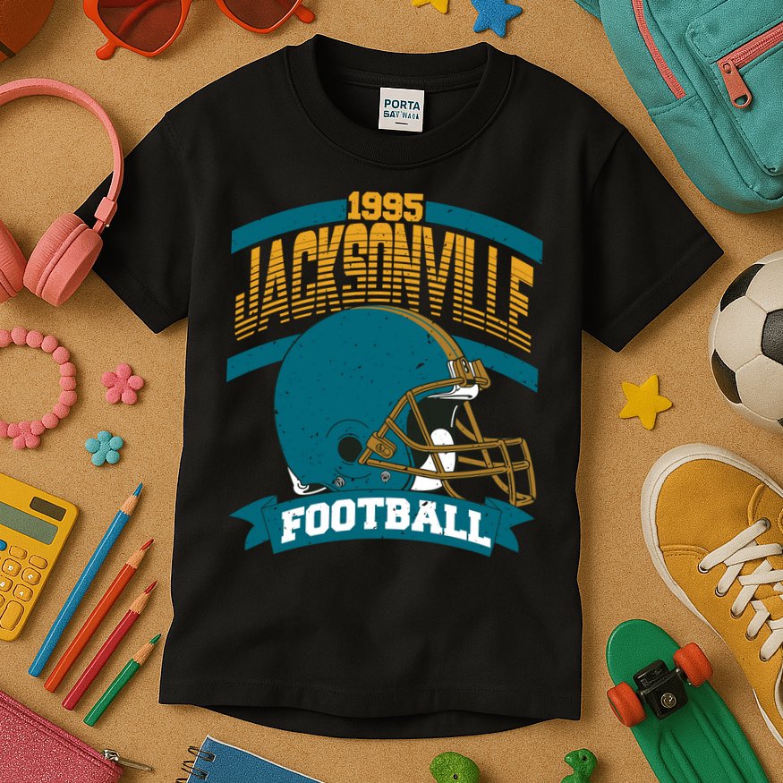 Jacksonville Jaguar Football Team Supporter Kids T-Shirt