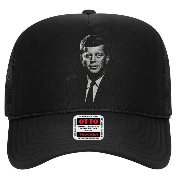 Jfk John F Kennedy Presidential Souvenir President High Crown Mesh Back Trucker Hat