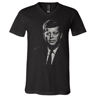 Jfk John F Kennedy Presidential Souvenir President V-Neck T-Shirt