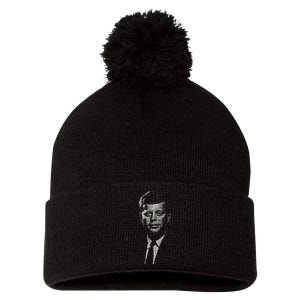 Jfk John F Kennedy Presidential Souvenir President Pom Pom 12in Knit Beanie