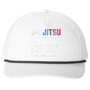 Jiu Jitsu Funny Definition BJJ Or MMA Grappler Snapback Five-Panel Rope Hat