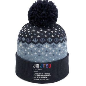 Jiu Jitsu Funny Definition BJJ Or MMA Grappler The Baniff Cuffed Pom Beanie