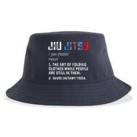 Jiu Jitsu Funny Definition BJJ Or MMA Grappler Sustainable Bucket Hat