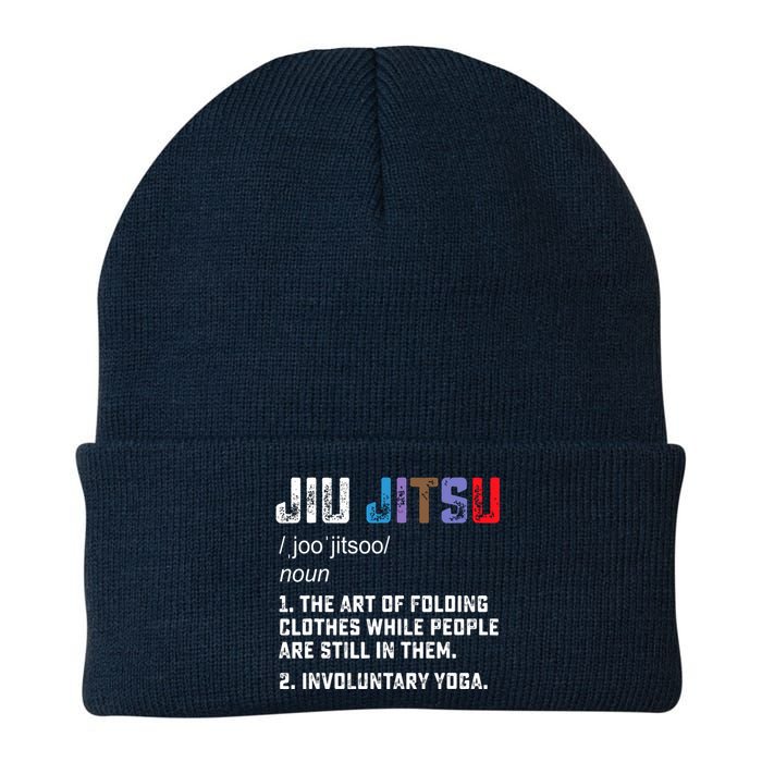 Jiu Jitsu Funny Definition BJJ Or MMA Grappler Knit Cap Winter Beanie