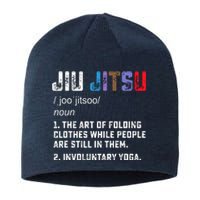 Jiu Jitsu Funny Definition BJJ Or MMA Grappler Sustainable Beanie