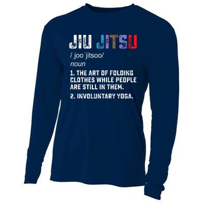 Jiu Jitsu Funny Definition BJJ Or MMA Grappler Cooling Performance Long Sleeve Crew