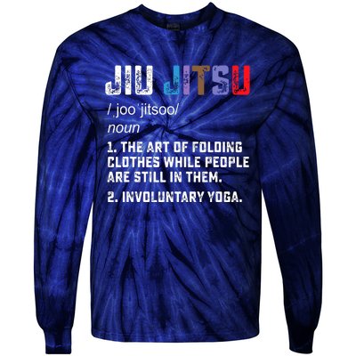 Jiu Jitsu Funny Definition BJJ Or MMA Grappler Tie-Dye Long Sleeve Shirt