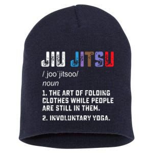 Jiu Jitsu Funny Definition BJJ Or MMA Grappler Short Acrylic Beanie