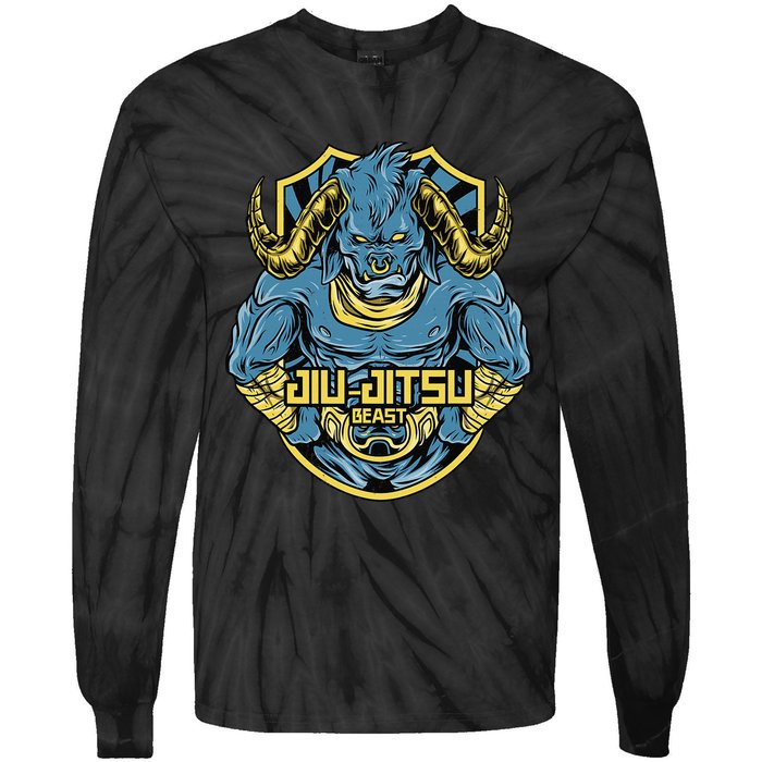 Jiu jitsu Funny definition BJJ or MMA grappler Tie-Dye Long Sleeve Shirt