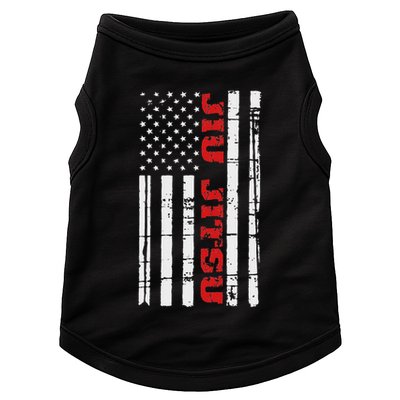 Jiu Jitsu Flag American Jiu Jitsu Bjj Doggie Tank