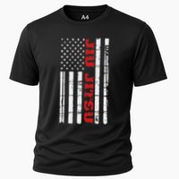 Jiu Jitsu Flag American Jiu Jitsu Bjj Cooling Performance Crew T-Shirt