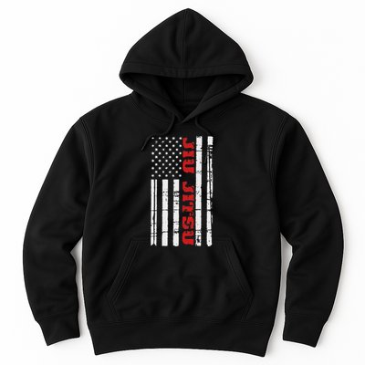Jiu Jitsu Flag American Jiu Jitsu Bjj Hoodie