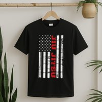 Jiu Jitsu Flag American Jiu Jitsu Bjj T-Shirt